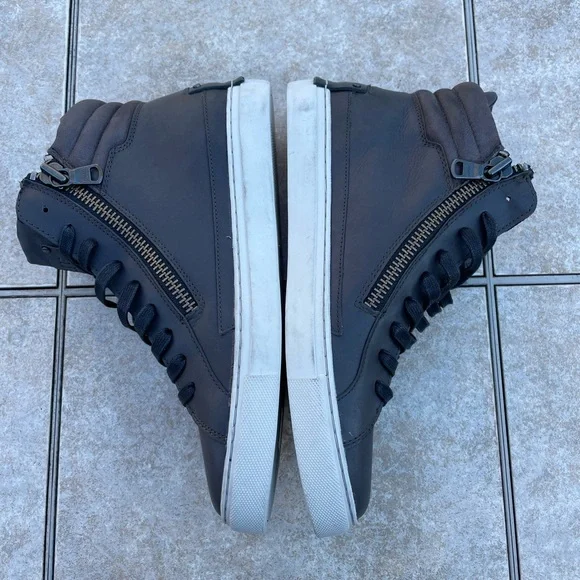 Crime London HIGH TOP DOUBLE ZIP sneakers